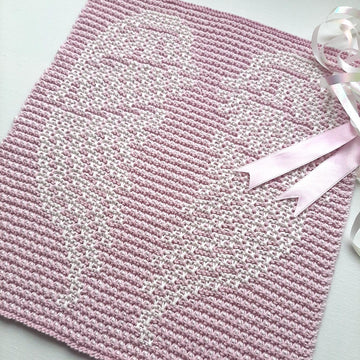 Angel wings washcloth