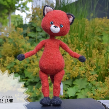 Crochet Pattern Zorro the fox Amigurumi toy