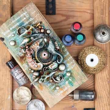 Prima Marketing Finnabair Art Alchemy Metallique Acrylic Paint 1.7oz - Stormy Ocean