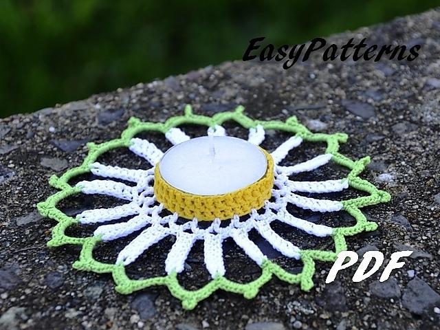 Daisy Candle Holder Pattern