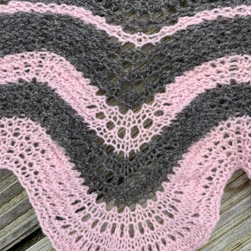 Rhubarb and Custard Shawl