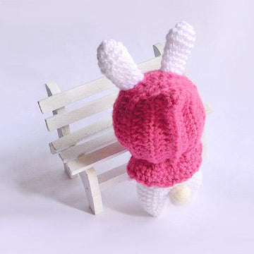 Little Hoodie Rabbit Crochet Pattern, White Rabbit with Hood,Crochet