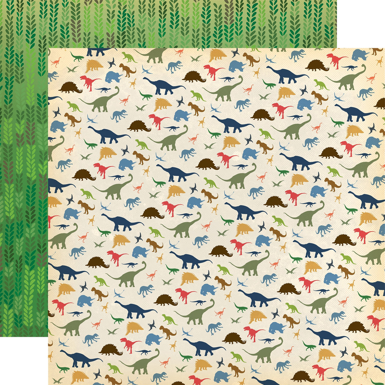 Echo Park Paper Dinosaurs Double-Sided Cardstock 12"X12" 25/Pkg - I Love Dinosaurs