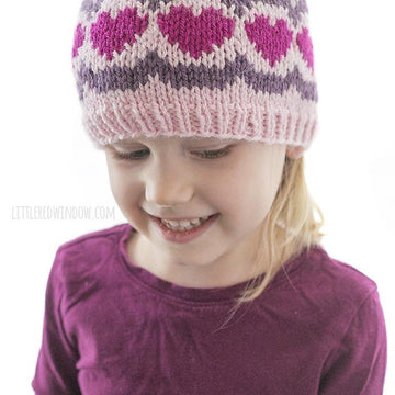 Scalloped Heart Hat