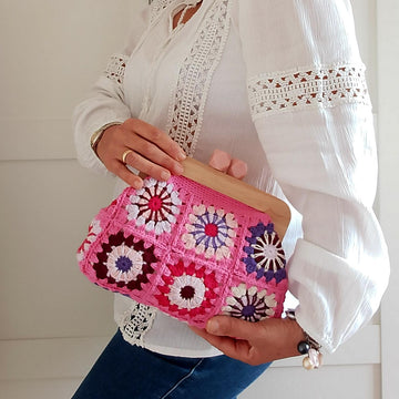 Chiara Clutch in Pink Bag