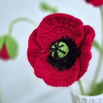 Poppy flower bouquet