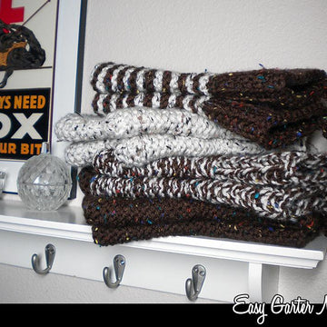 Easy Garter Mittens 2 Needles