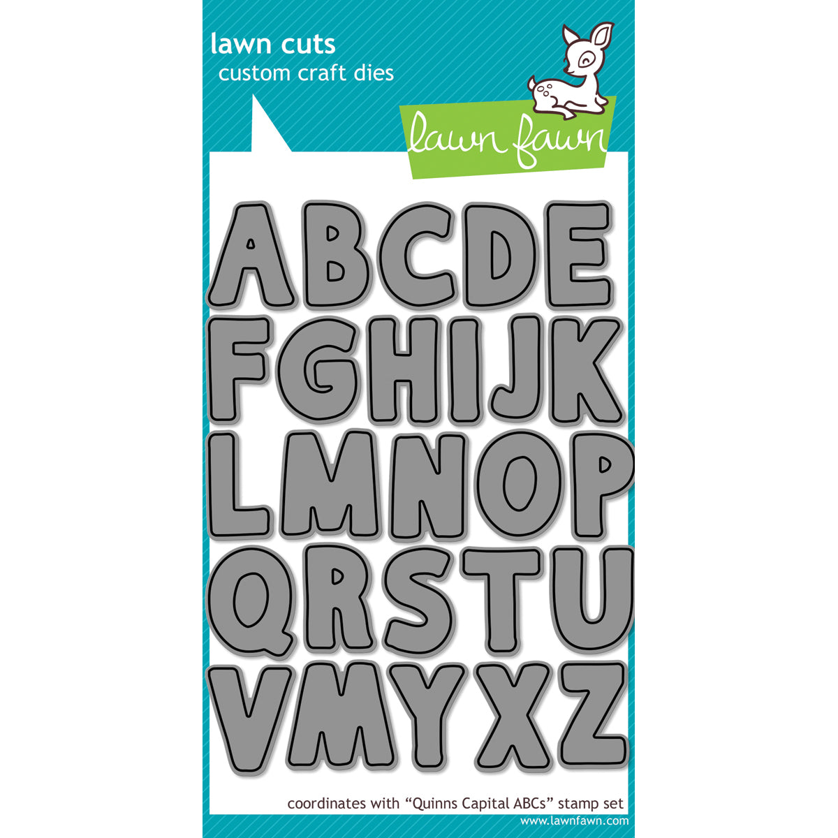 Lawn Fawn Lawn Cuts Custom Craft Die - Quinn's Capital ABC's