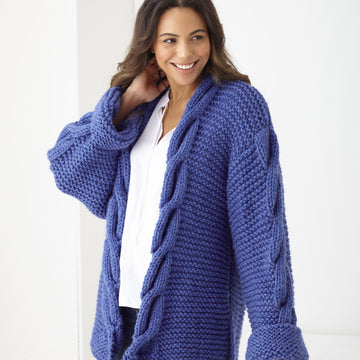 Sweater and Cardigan in King Cole Big Value Super Chunky - P6217 - Leaflet