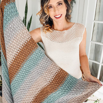 Alpine Stitch Textured Blanket