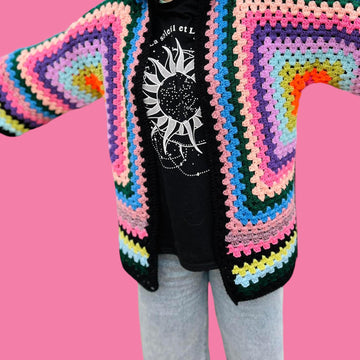 Hexagon Crochet Cardigan