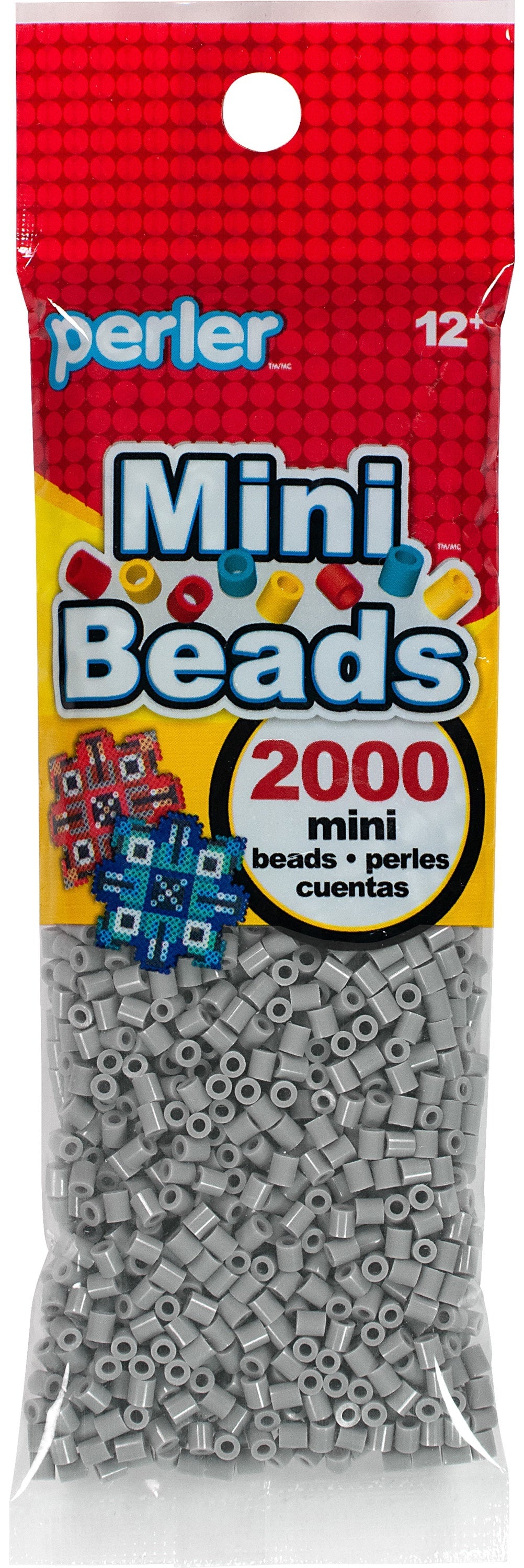 Perler Mini Perler Beads 2000/Pkg - Gray