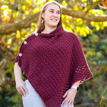 Textured Fall Poncho