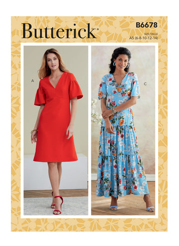 Butterick Misses'/Misses' Petite Dress B6678 - Sewing Pattern