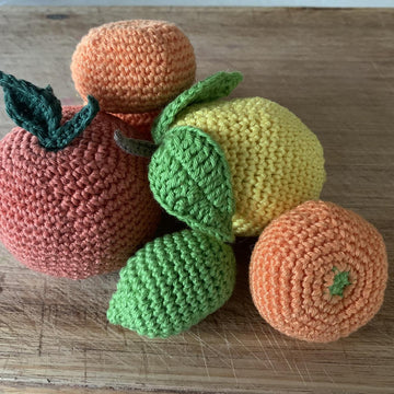 Crochet Citrus Patterns - Lemon Orange Lime Mandarin