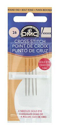 DMC Size 26 Gold Eye Tapestry Needles(4)