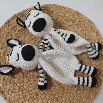Zebra lovey - snuggler