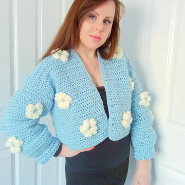 Crochet Bella Flower Cardigan Pattern