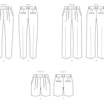 Butterick Misses' Pants and Shorts B6878 - Sewing Pattern