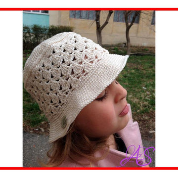 Cappellino per  Bimbi di 3 - 4 Anni Modello per Uncinetto