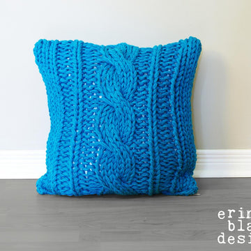 Chunky Cable Twist Knit Pillow Cover (pillow003)