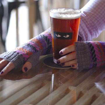 No Tricks All Treats Fingerless Mitts