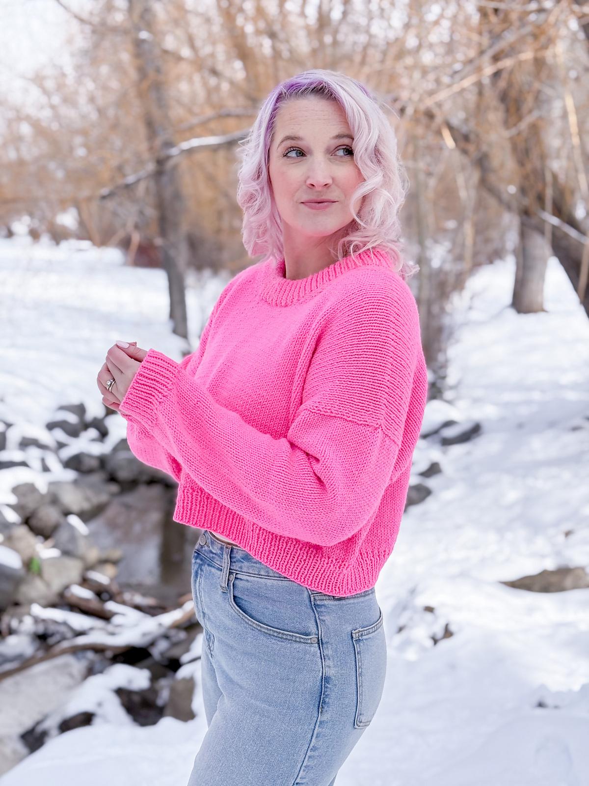 Casual Crop Sweater