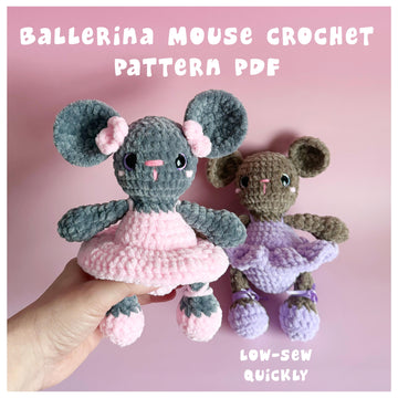 Crochet Mouse Ballerina Pattern