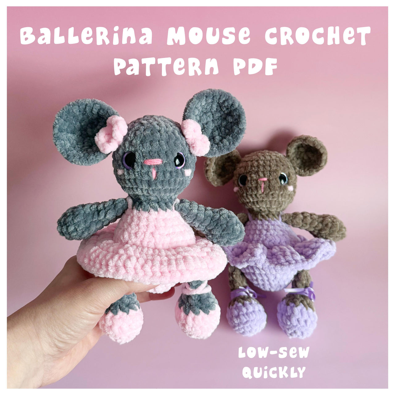Crochet Mouse Ballerina Pattern