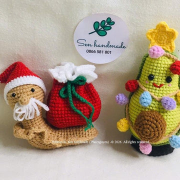 Avocado Noel Edition- Crochet pattern - PDF file - English