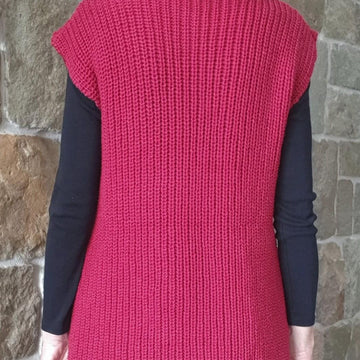 Eloise Plus - Fisherman’s Rib, cross front Vest
