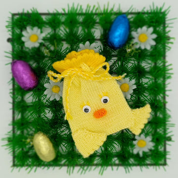 Farmyard Chocolate Easter Egg Treat Bags Knitting Pattern Hunt Chick/Pig/Chicken