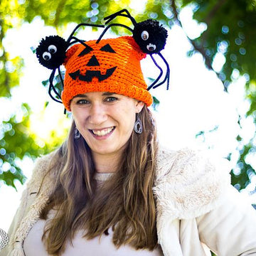 Spider Pumpkin Hat