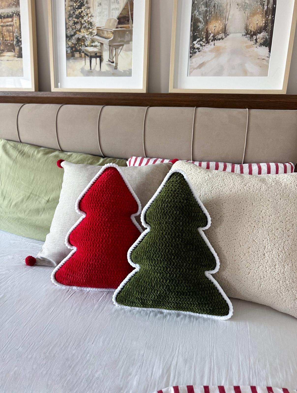 Christmas tree pillow