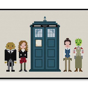 Twelfth Doctor's Companions - PDF Cross Stitch Pattern