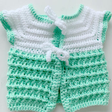 Cardigan and Diaper Cover Set