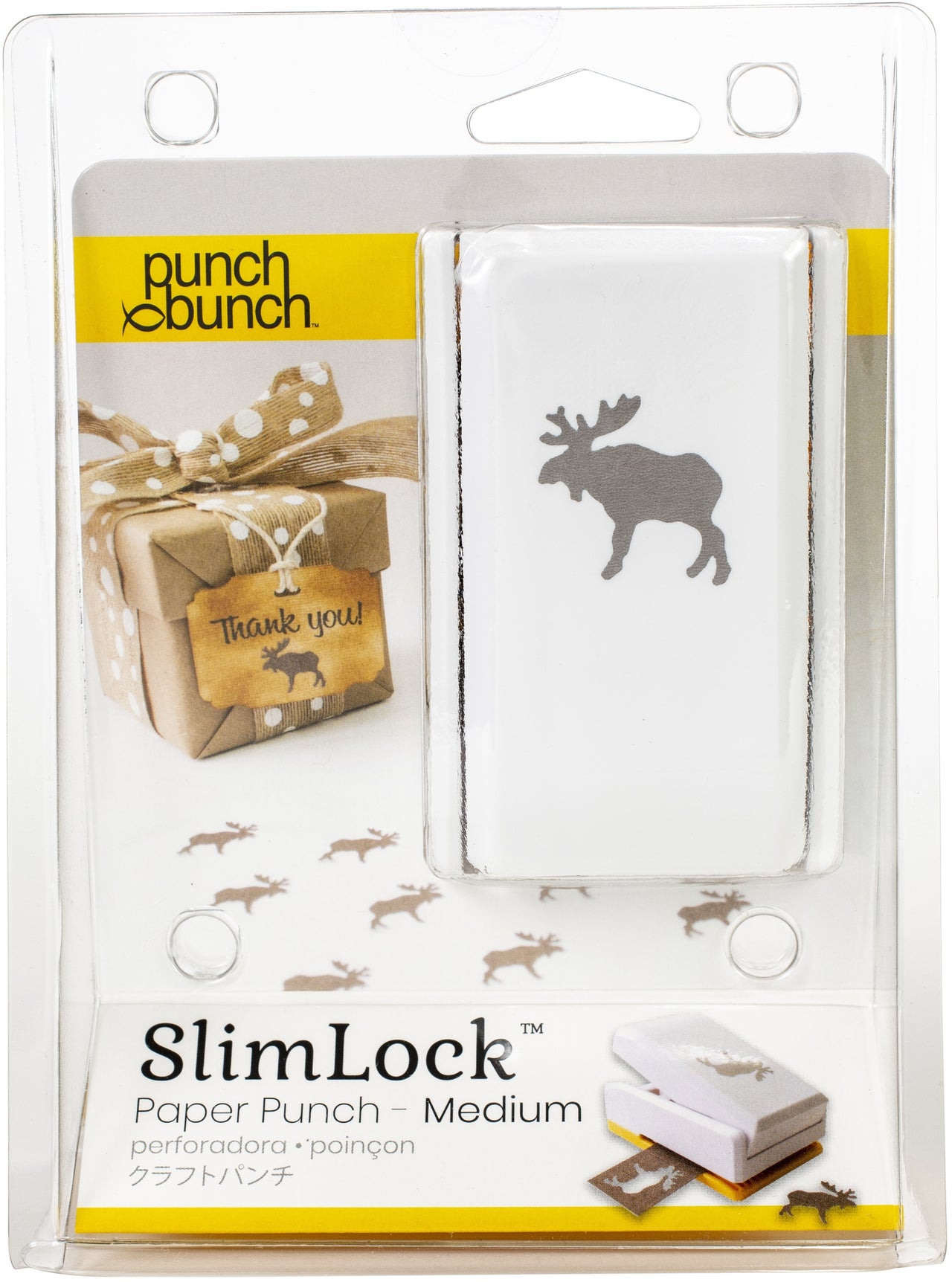 Punch Bunch SlimLock Medium Punch - Moose 1"X.75"