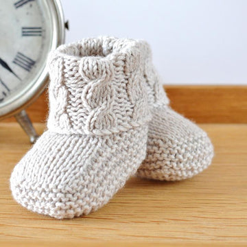 Cable Cuff Booties