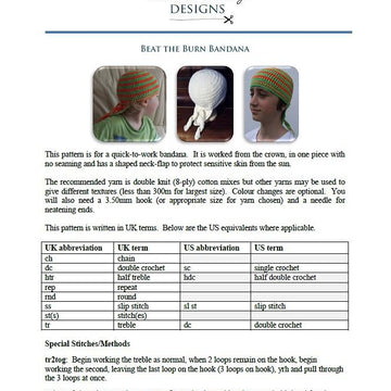 Bandana Hat with Neck Covering