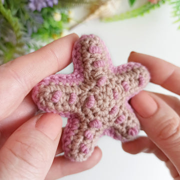 Starfish crochet pattern, amigurumi sea star