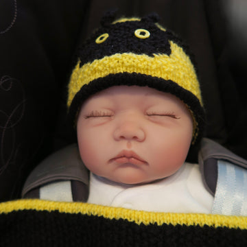 Buzzee Bee Baby Car Seat Blanket & Hat