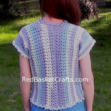 Lavender Vest in Easy V Stitch
