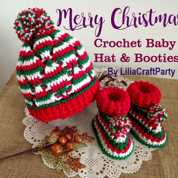 Christmas Baby Booties