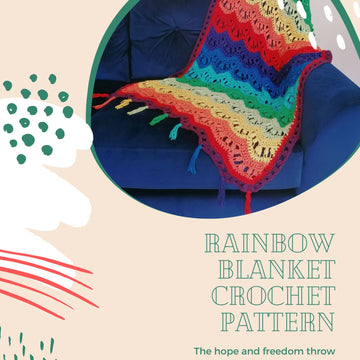 Rainbow chevron blanket