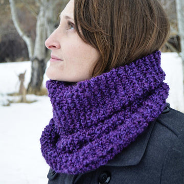 The Purple People Eater Cowl