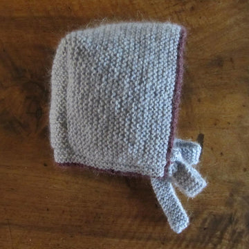 Garter Stitch Baby Bonnet