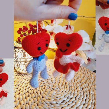 2 Crochet Pattern small toys - key chains