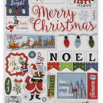 Echo Park Paper Merry Christmas Chipboard 6"X13" - Phrases