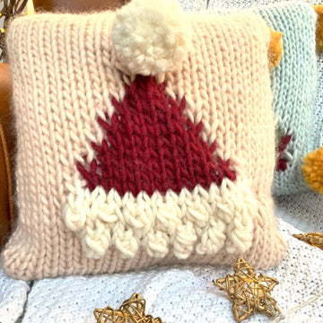 Hats Off To Santa Small Santa Hat Cushion Cover