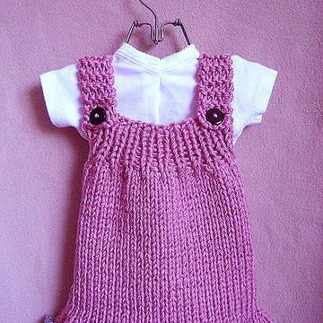 671 KNITTING PATTERN, Rose Girl's dress, newborn to 6 yrs.